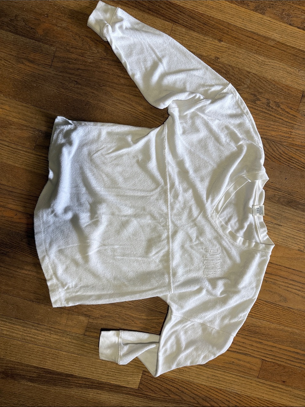 PINK Victoria's Secret White Crewneck Sweatshirt